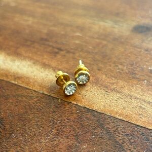 Monica Vinader diamond essential large stud earrings